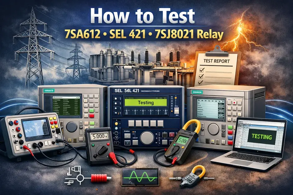 Load Test Relay 7SA612 Distance Relay Testing – 220kV Commissioning.