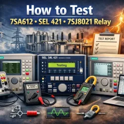 7SA612 relay testing